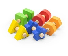 Viga Toys Viga riešutas ir varžtai tinka ir pasukite miklumo žaislą
