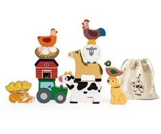 Viga Toys Viga Medinė Žaislai Stovintys Ūkiniai Gyvūnai