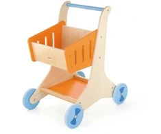 Viga Toys Medinis pirkinių vežimėlis vaikams VIGA