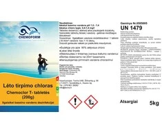 Chemoform Lėto tirpimo chloras Chemoclor T- tabletės (200g), 5kg
