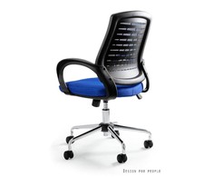 Unique Ergonomiška mėlyna biuro kėdė su atlošu ir ratukais