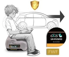 Automobilinė kėdutė, paaukštinimas Isofix 22–36 kg Louis Nukido 710202