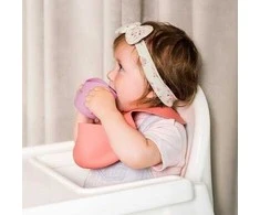 Baby Ono Babyono ergonomiškas mokomasis puodelis rožinis 1463/04