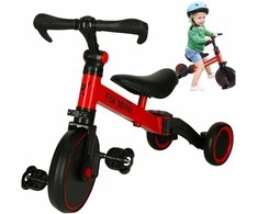 Trike Fix Mini krosinis triratukas 3in1 su pedalais, raudonas