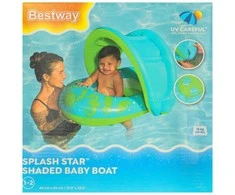 BESTWAY 34091 Pripučiamas pontonas su stogeliu žalias