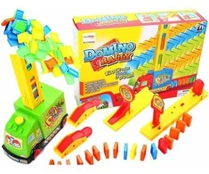 Malplay Žaislinis domino automobilis su 100 kaladėlių