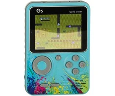 Ikonka Nešiojama mini retro žaidimų konsolė, mėlyna
