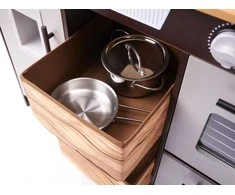 Vaikiška medinė MDF virtuvėlė su priedais LOFT XXL 96cm