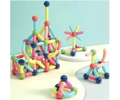 Magnetinis konstruktorius MalPlay, 45 detalės