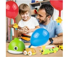 Malplay Balionų paleidimo priemonė + du automobiliai, 13 balionų