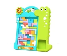 Malplay Blokelių dėlionė Tetris Krokodilas