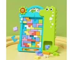 Malplay Blokelių dėlionė Tetris Krokodilas