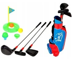 Malplay Didelis metalinis mini golfas vaikams su krepšiu