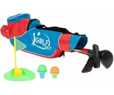 Malplay Didelis metalinis mini golfas vaikams su krepšiu