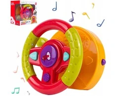 Malplay Interaktyvus lavinamasis automobilio vairas su šviesa ir garsu