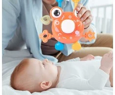 Malplay Jutiminis kramtukas Montessori žaislas kūdikiui Krabas