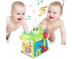 Malplay Lavinamasis kubas su pianinu Krokodilas 4in 1