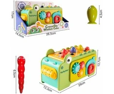 Malplay Lavinamasis Montessori kubas su cimbolais Krokodilas
