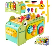 Malplay Lavinamasis Montessori kubas su cimbolais Krokodilas