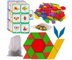Malplay Lavinamasis žaidimas Medinė geometrinė dėlionė 155 vnt