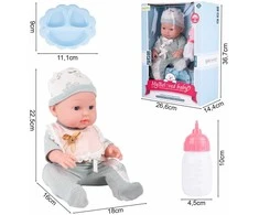 Malplay Lėlė kūdikis su priedais 34 cm
