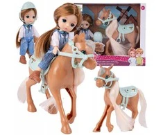 Malplay Lėlė Sally su poniu