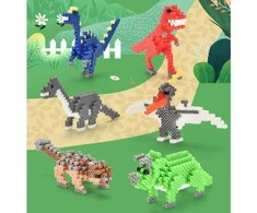 Malplay Lyginimo karoliukai, 3000 vnt. Dinozaurai, 3D