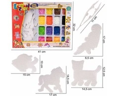 Malplay Lyginimo karoliukai su 4 gyvūnų šablonais, 10000 vnt.