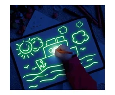 Malplay Magiška didelė lenta piešimui su LED apšvietimu
