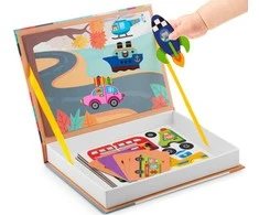 Malplay Magnetinė dėlionė Transporto priemonės, 66 vnt.