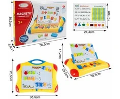 Malplay Magnetinė mokomoji piešimo lenta su priedais