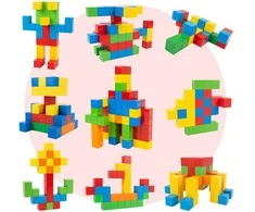 Malplay Magnetinis kubelių konstruktorius, 2D, 3D, 126vnt.
