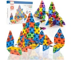 Malplay Magnetinis konstruktorius 3,75 cm mini blokeliais, 76 vnt.