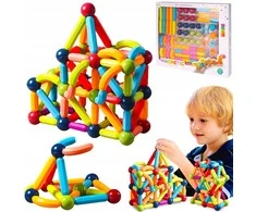 Malplay Magnetinis konstruktorius 3D, 80 detalių
