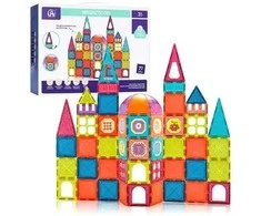Malplay Magnetinis konstruktorius „Magnetic Tiles”, 77 detalių