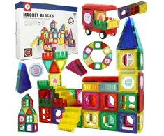 Malplay Magnetinis konstruktorius spalvoti blokeliai, 110 vnt
