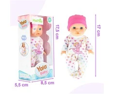 Malplay Maža, miela lėlytė švelniems apkabinimams, 17 cm