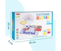 Malplay Mažas elektronikos rinkinys vaikams, elektros grandinėms, LED eksperimentams, 8+