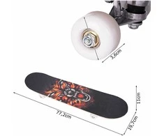 Malplay Medinė didelė riedlentė, ABEC-5 ratai, 100 kg