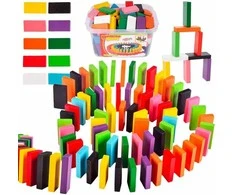 Magy Domino žaidimas, medinės kaladėlės, 200 vnt.