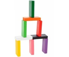 Magy Domino žaidimas, medinės kaladėlės, 200 vnt.