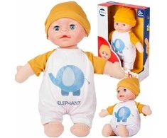 Malplay Minkšta lėlė kūdikis su garsais, 30 cm