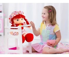 Malplay Minkštas žaislas Skudurinė lėlė Peppi, 42 cm