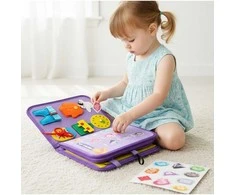 Malplay Montessori manipuliacinė lavinamoji veiklos knyga - lagaminas