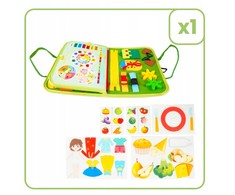 Malplay Montessori manipuliacinė lavinamoji veiklos knyga - lagaminas