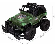 Malplay Nuotoliniu budu valdomas karinis visureigis Jeep, RC