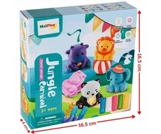 Malplay Plastilino rinkinys su gyvūnų figūrėlėmis