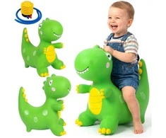 Malplay Pripučiamas guminis šokliukas Dinozauras su pompa, 49 cm