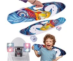 Malplay Riedlentė su rankena, LED ratais, ABEC-7, 65 cm
