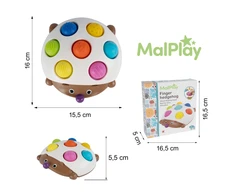 Malplay Sensorinis, antistresinis žaislas Spalvingas ežiukas Popit